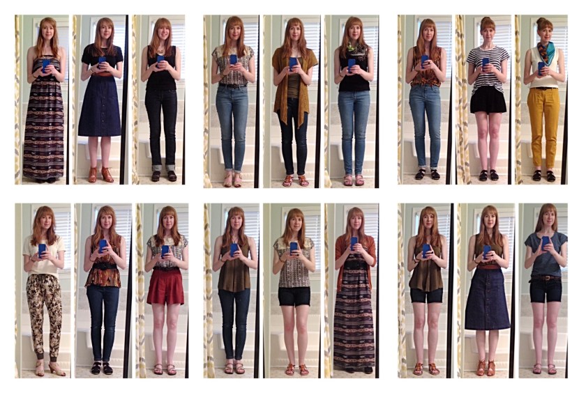 Project 333 Late Summer Outfits 2014